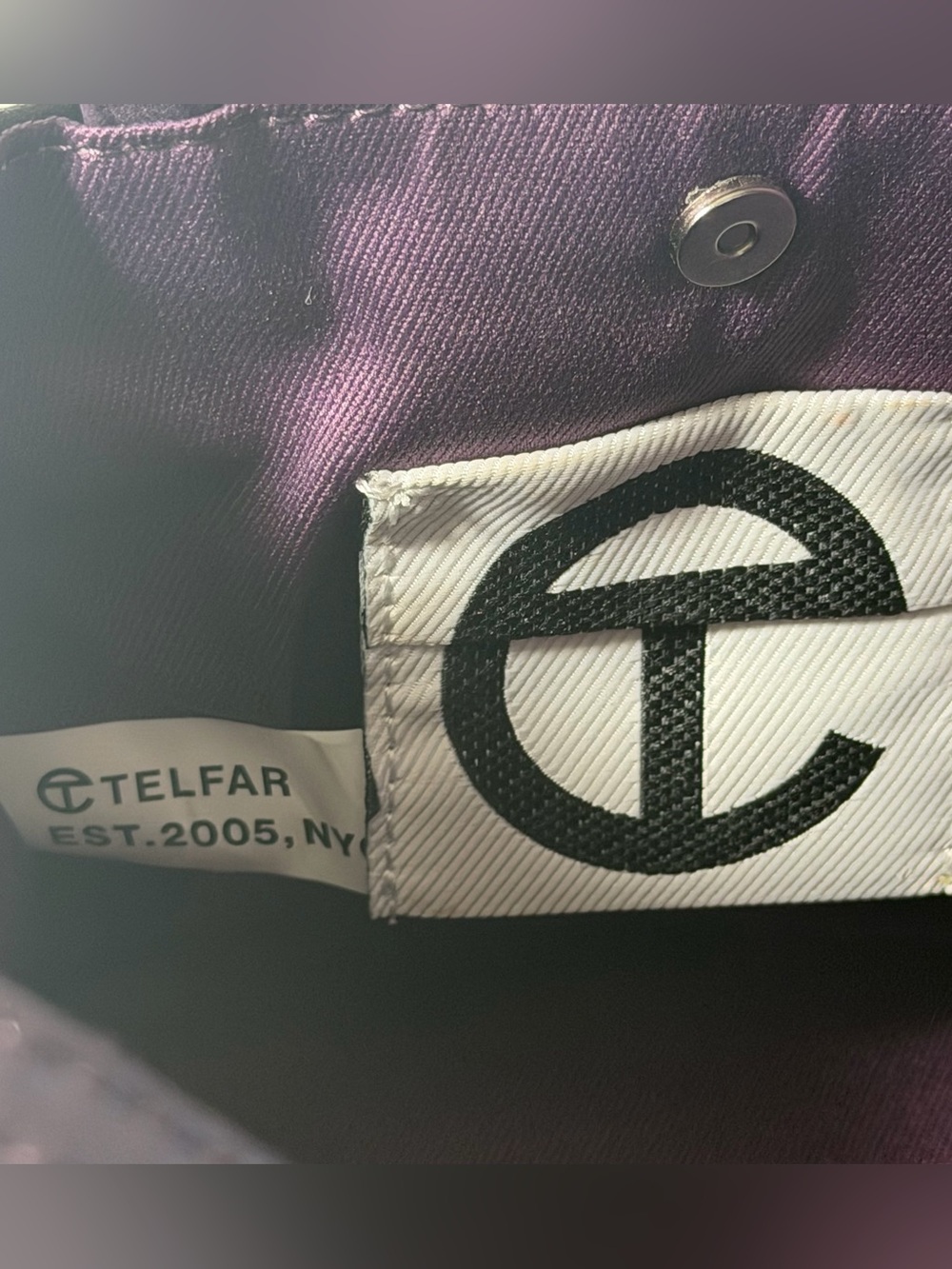 Telfar Small Shopper Bag Eggplant - Picture 10 of 10